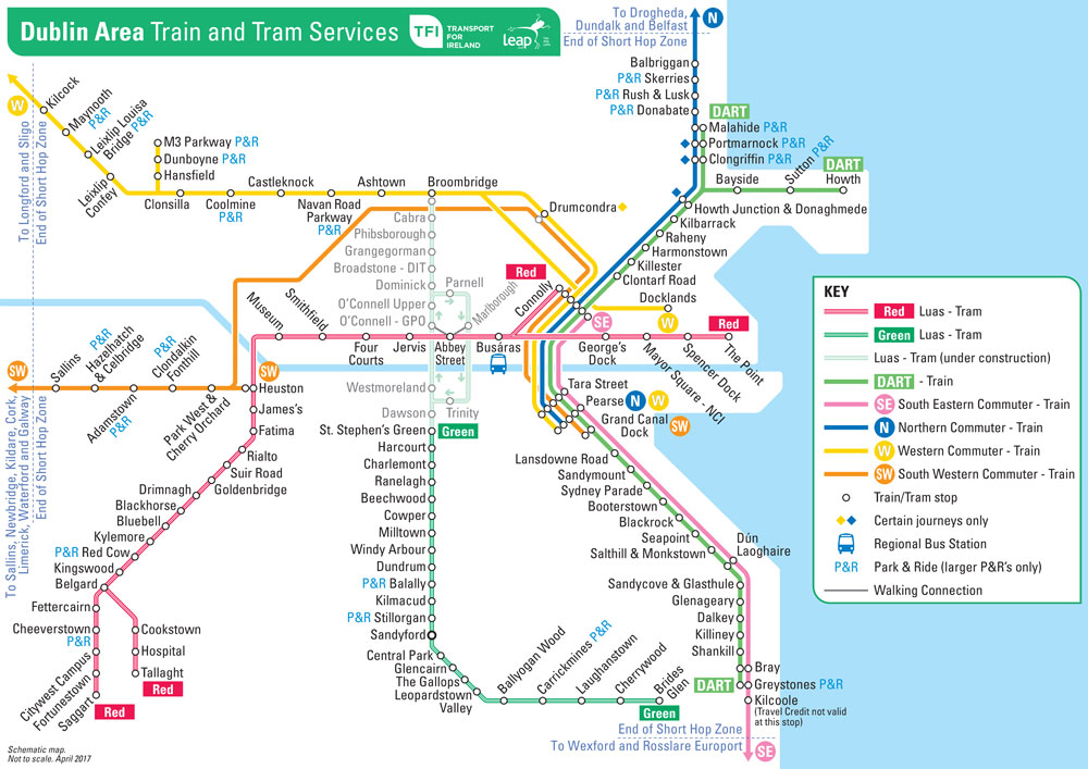 Dublin Area Train And Tram Services 