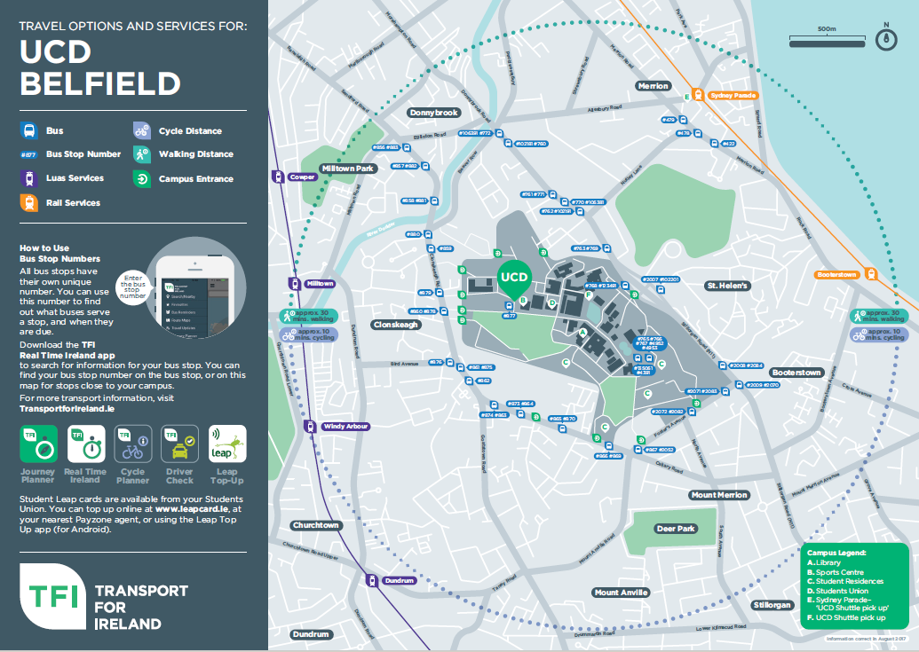 University College Dublin Campus Map Map