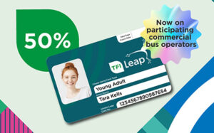 Young Adult & Student Leapcard - Half the fare - double the fun - now on Commercial Bus Operators slider
