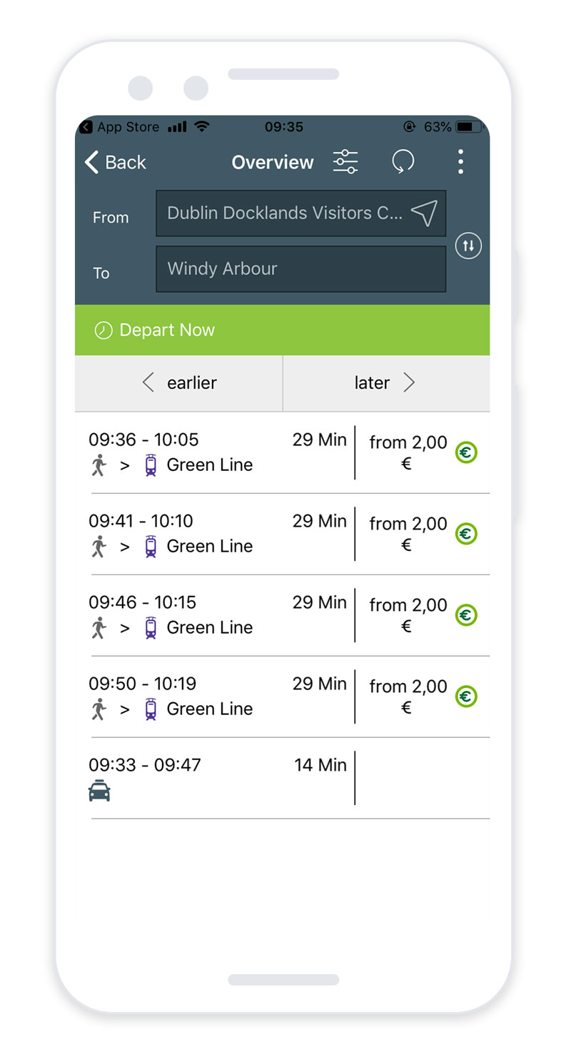 transport ireland journey planner