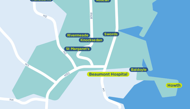 Fingal TFI local link bus services map