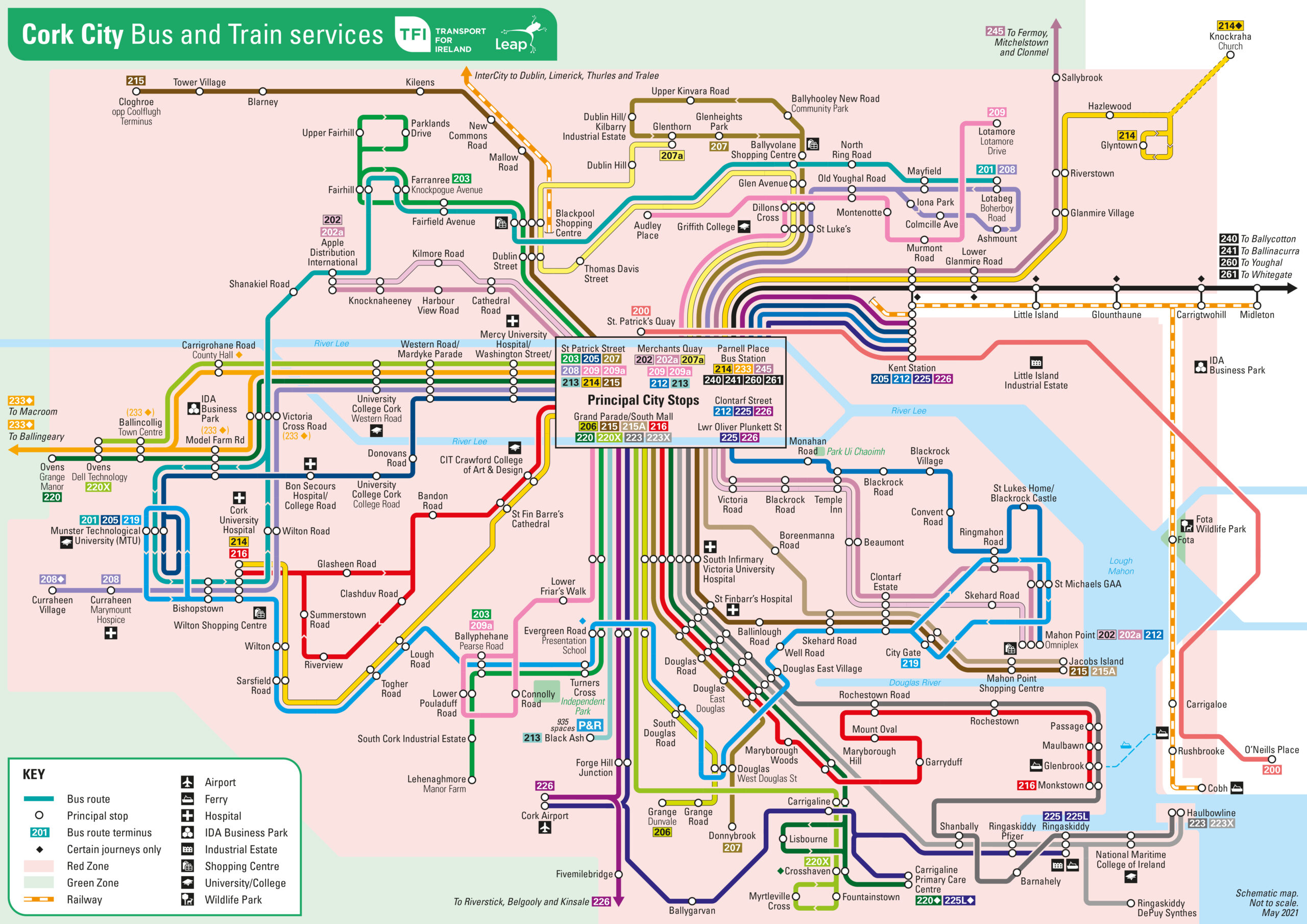 Cork Bus Routes Map