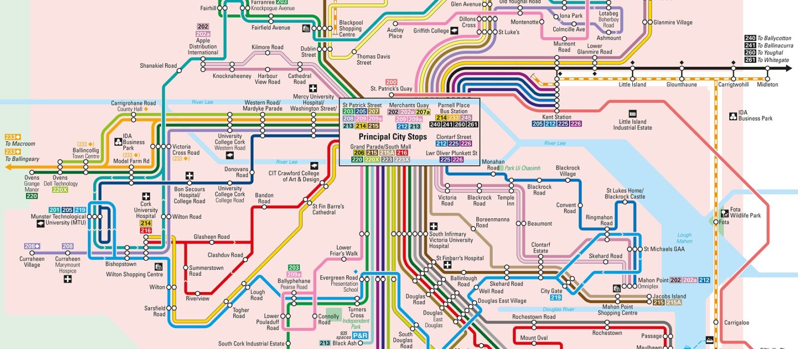 City Bus Route Near Me Cork City Bus Train Network Maps Transport For Ireland