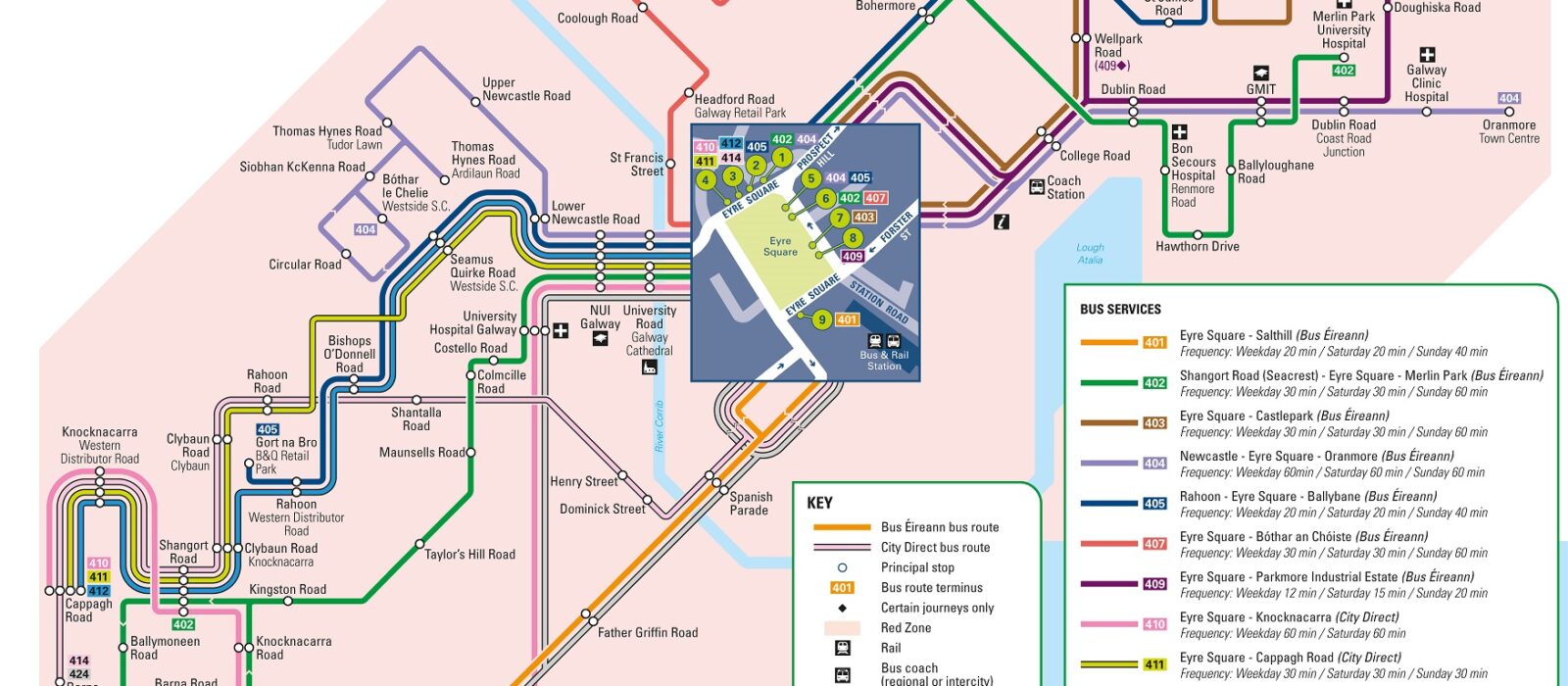 Galway City bus services
