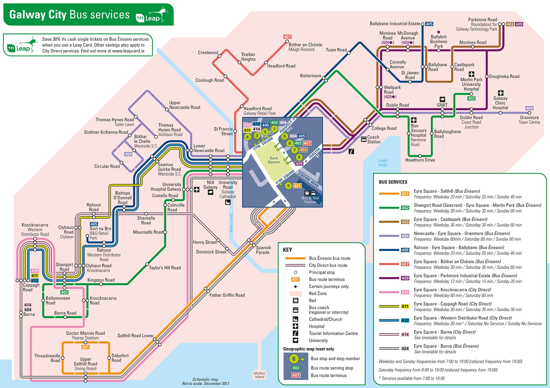 City Bus Route Near Me Galway City Bus Network Maps Transport For Ireland