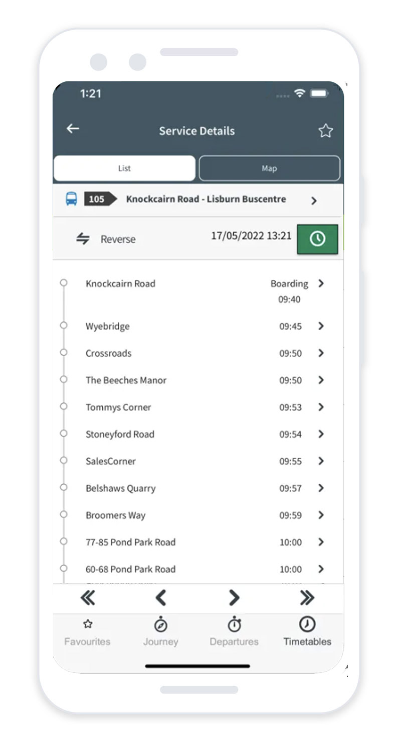 go ahead journey planner