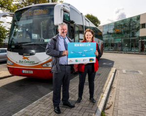 -Dermot McGuinness, Bus Éireann People Operations Manager, North East and Bus Éireann driver, Louise Kelly