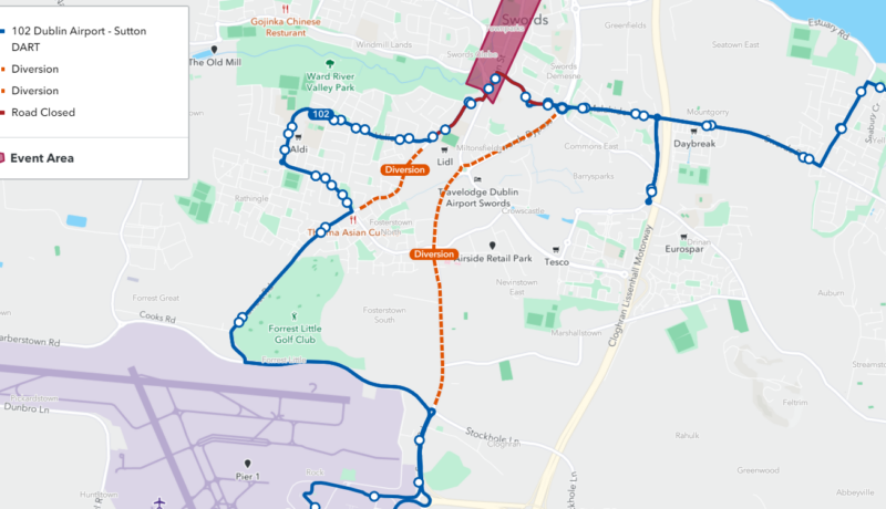 diversions for st patricks day route 102 by swords