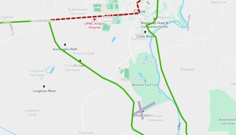 diversions for st patricks day route 120 to Clane