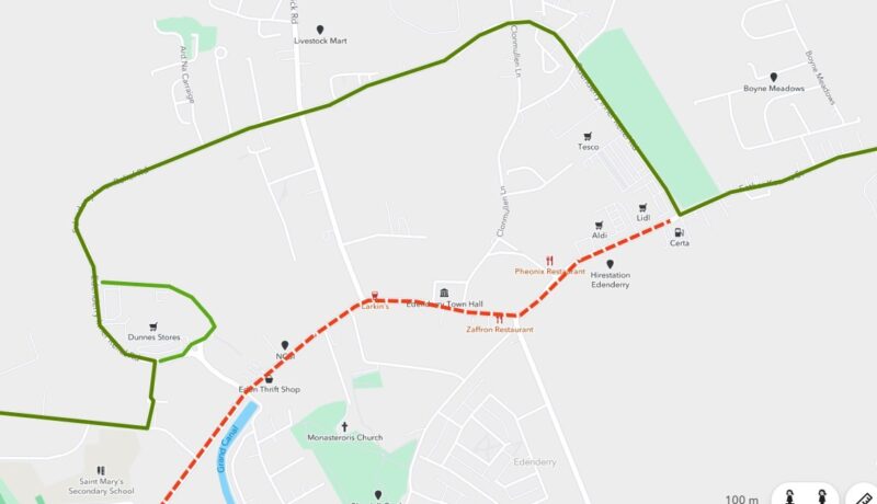 diversions for st patricks day route 120 to Edenderry