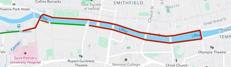 diversions for st patricks day route Dublin all services