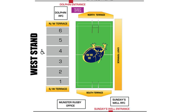 Virgin Media Park Musgrave park Cork seating map