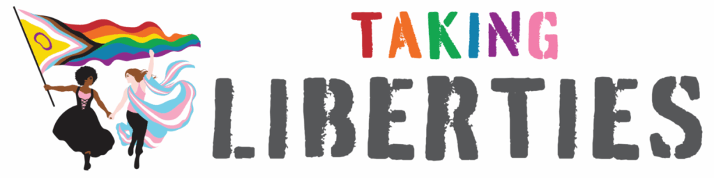 Taking Liberties Pride Dublin 2025 tagline banner