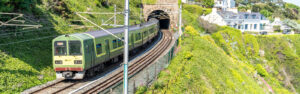 Dart train bridge irish rail Dun Laoghaire