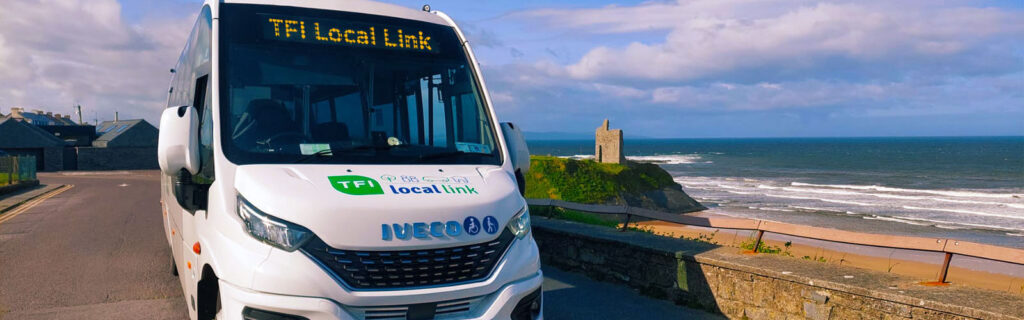 TFI Local Link bus by the sea