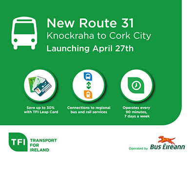 New Bus Route 31 Knockraha to Cork City