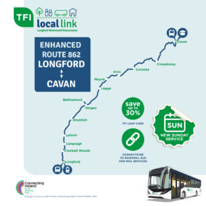TFI Local Link route 862 to enhance bus services between Longford and Cavan