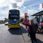 NTA-and-Down syndrome ireland and TFI stopping bus at bus shelter