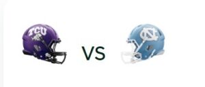 american football tcu v unc