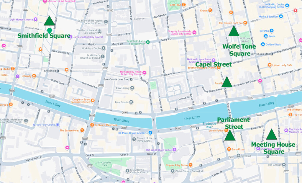 dublin fleadh five venues map